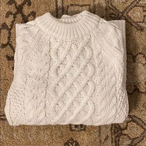 Cream cable knit “fisherman’s” sweater